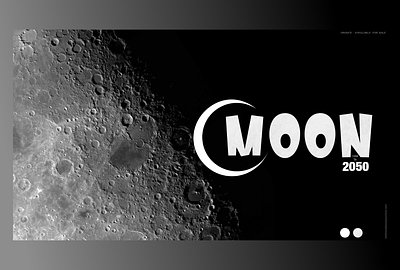 Moon Logo Concept brand branding design designer graphic design logo logo design moon planets typography ui ux