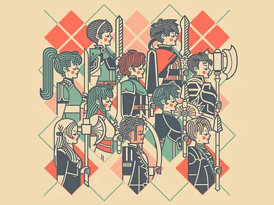 Lords A-Leading fire emblem illustration