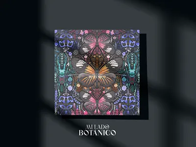 Jardín de mariposas bug butterfly drawing illustration paint procreate