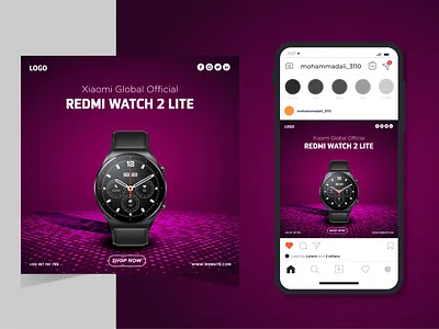 SMART Watch Social Media Post Design ads banner banner banner ad banner advertising branding design art dribbble best shot facebook facebook ad facebook banner graphic design instagram banner instagram post instagram posts post design smart watch social media social media banner