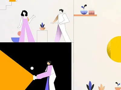 The Geometric Group character designer geometric graphic illustration illustrationkit minimal product ui ui8 vector