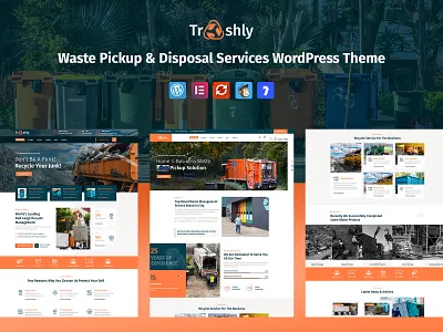 Trashly - Waste Pickup & Disposal Services WordPress Theme cleanup services client testimonial design disposal services eco friendly environmental care garbage html recycling services responsivetheme seo friendly template theme and template waste management waste services web 3.0 web design web development wordpress website wordpresstheme