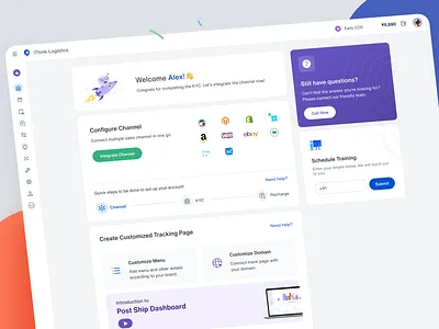SaaS Dashboard awesome dashboard clean dashboard courier dashboard icons ithinklogistics itl logistics minimal dashboard modern dashboard modern icons saas simple dashboard trending trending design web app web app design