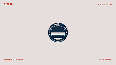Ruggles point partners badge blue bold brand identity branding circular creation creative design golden ratio graphic design logo logofolio logomaker logomark logooftheday logotype navy blue negative space simple