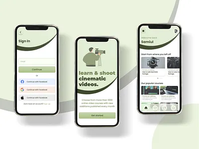 E-Learning Mobile App Design app app design business clean design design e learning freelancer ios minimal design mobile mobile app mobile design trendy design ui ui designer uiux ux ux designer video