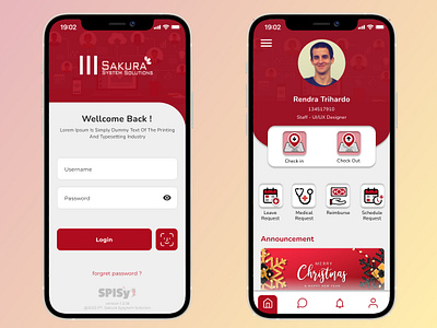 HRIS Mobile Application design hris mobile application ui ux