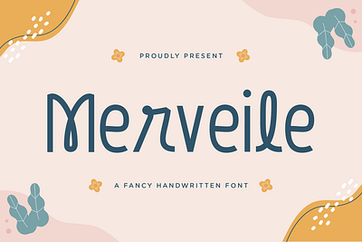 Merveile - Fancy Handwritten Font apparel branding design display illustration logo modern plant poster quotes ui