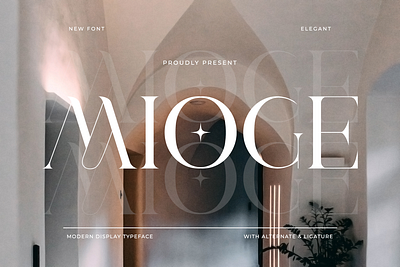 Mioge - Modern Display Typeface branding display elegant free font great luxury modern serif typeface