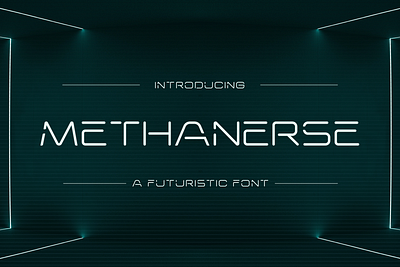 Methanerse - A Futuristic Font angular commercial fontfree free freefont futuristic modern sharp