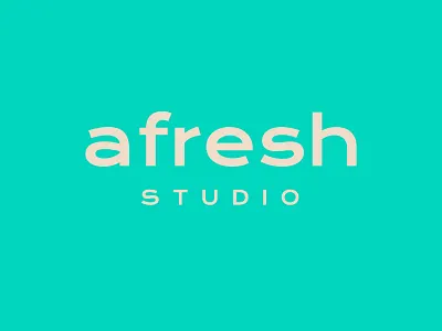 Afresh Studio Logo branding design illustrator logo minimal