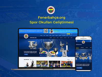 Spor Okulları Fenerbahçe design ui ux website