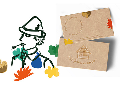 Branding pour la ferme du Rivage branding design graphic design illustration logo typography