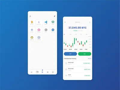 Crypto Mobile App UI - Basemon app ui crypto app