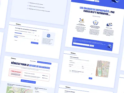 Condominium charges comparator blue building charges comparator condominium design expenses flow form interface matera money product saas ui ux webdesign website design