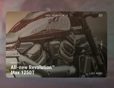 Microsite - Harley Davidson 2022 Sportster S bike design figma harleydavidson microsite motorcycle ui website