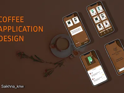 Coffee Application Design app branding illustration ui ux
