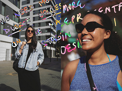 Caro & Danielle collage design event digital design graphic design offf photography portrait portrait photography
