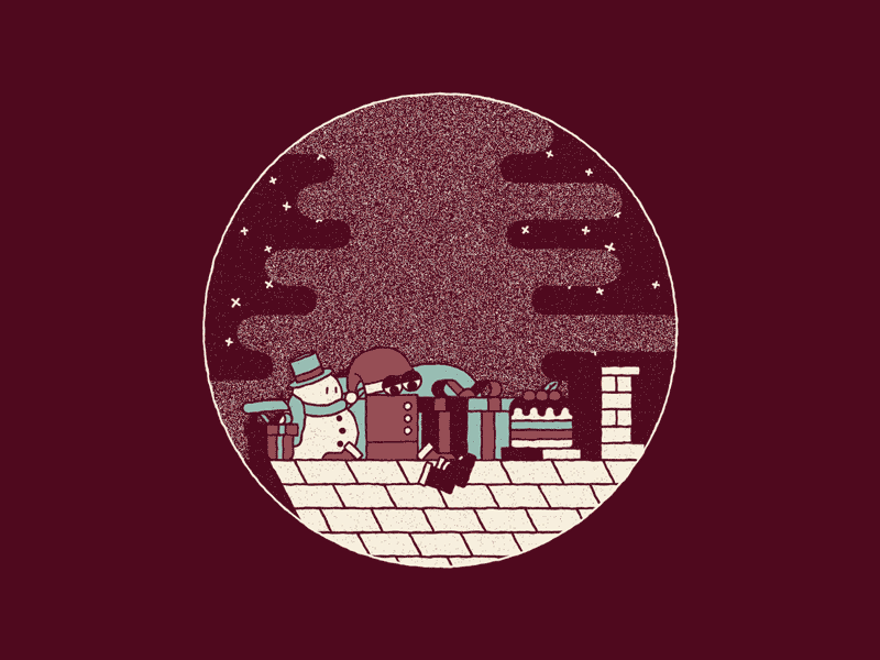 SANTA animation christmas illustration motion graphics santa claus