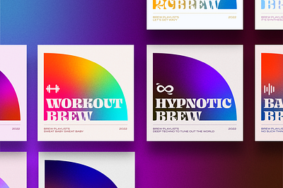 Brew Playlists album cover brand identity brand identity design branding cover art digital design graphic design music playlist playlist playlist design spotify