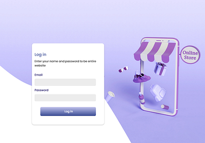 Login e-commerce website