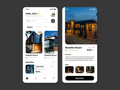 Mobile App Design - Vacation Rental apartment branding design e commerce holiday logo management mobile app property rental stay tour travel trip ui ux vacation