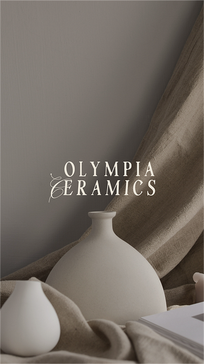 Olympia Ceramics Brand & Packaging Design brand design brand designer brand identity brand identity design branding business card design elegant logo graphic designer logo designer packaging design