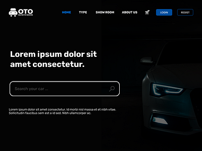 Landing Page WEB Design Elegant 3d android black branding car creative elegant ios landing page led logo menu mobile modern oto otomotif simple sport ui web