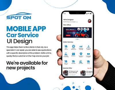 SpotOn Mobile App UI Design app ui application application design branding car app car design app car mobile app ui design design app graphic design illustration logo mobile mobile application ui uiux ux vector web website