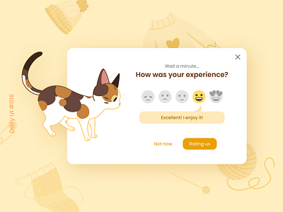 Daily UI #016: Pop-up/Overlay cat daily ui daily ui 16 dailyui design graphic design illustration overlay popup ui