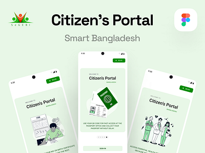 Smart Bangladesh Citizen’s Portal Onboarding & Services bangladesh citizenportal digitalservices digitaltransformation egovernance governmentservices govtech innovation mobileapp onboardingflow passportapplication publicservice seamlessprocess segebi smartbangladesh smartnation techsolutions ui userexperience uxdesign