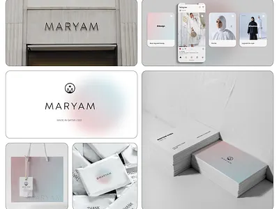 MARYAM - visual identity arab brand brand identity brand identity design branding design fasion branding gradient graphic design illustration logo minimal branding minimalist logo packaging brand skin care skin care branding visual identity visual identity case study