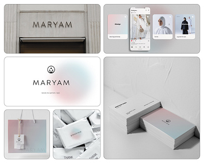 MARYAM - visual identity arab brand brand identity brand identity design branding design fasion branding gradient graphic design illustration logo minimal branding minimalist logo packaging brand skin care skin care branding visual identity visual identity case study