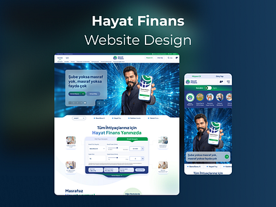 Hayat Finans Website design ui ux website