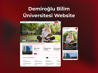 Demiroğlu Bilim Üniversitesi Website design ui ui ux design ux website