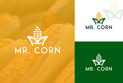 MR. Corn M + corn monogram logo brand mark branding business logo design logo m corn logo m corn monogram m logo minimalist logo monogram monogram logo