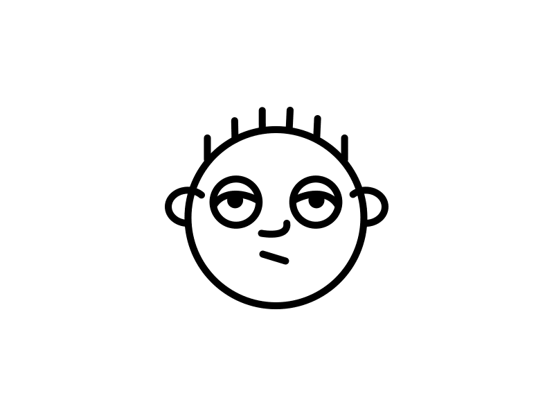 Bored or Sleepy? 2d illlustration animation boy character drawing eyes face head illustration motion graphics vector yawning