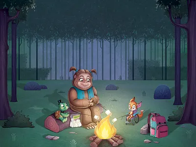 Sammy the Sasquatch book design book illustration books childrens illustration concept art digital art illustration