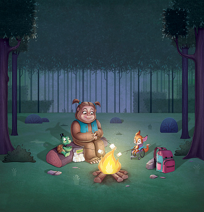 Sammy the Sasquatch book design book illustration books childrens illustration concept art digital art illustration