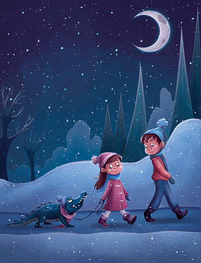 Calvin the Kooky Crocodile book design book illustration books childrens illustration digital art illustration