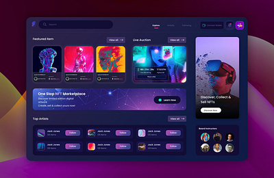 Dashboard Design app branding cool dashboard design figma futuristic idea illustration inspiration inspo logo modern nft ui user experience user interface ux