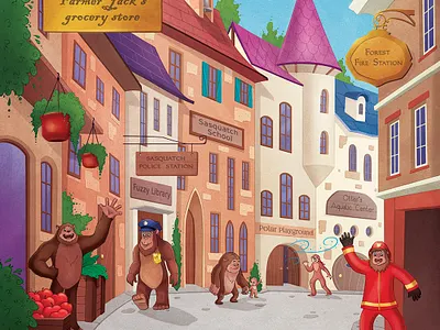 Sammy the Sasquatch book design book illustration books childrens illustration concept art digital art illustration