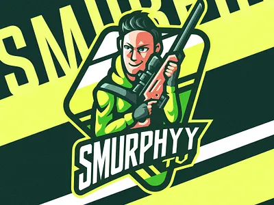 SMURPHYY TV branding cool design esports gaming logo graphic design illustration logo mascot