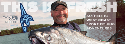 Walter's Cove Sport Fishing Resort Ad advertising bc fishing tourism