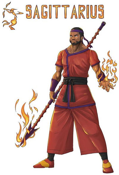 character design sagittarius