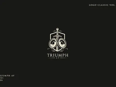 triumph logo 3d animation branding companylogo design graphic design illustration logo logodesign medivel music photograph shield typography ui ux vector