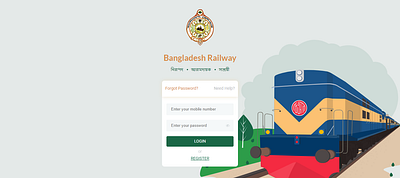 Bangladesh Railway E-Ticketing Website UI app figma govt typography ui uiux user exparice user interface ux web design website design