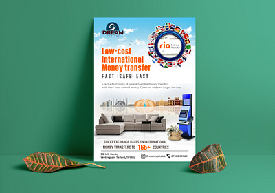 Money Transfer Poster ad advertising bank banner creative design exchangemoney eyecatching flyer graphic design highquality islamabad modern money pakistan poster telegram transfer unique wire