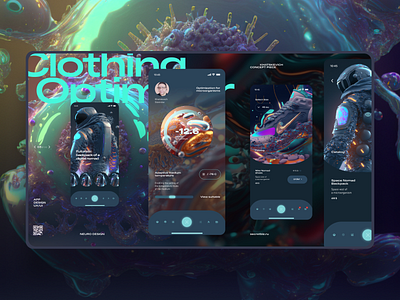 Neuro optimizer app 3d cinema4d design figma illustration landing page madeontilda tilda ui ui ux ui elements web design webdesign