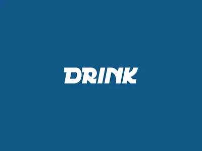 Drink Wordmark design font graphic design logo logotype mark type vector word