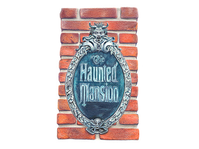 Room For One More brick colored pencil horror illustration pillar plaque spooky traditional media